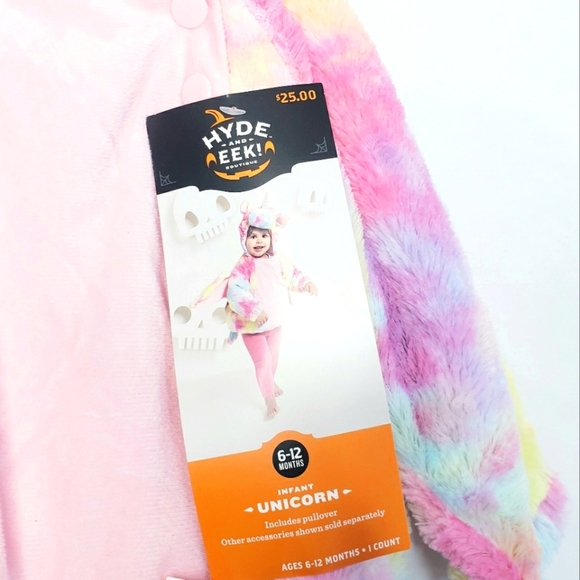 NWT Rainbow Unicorn Infant Halloween Costume 6-12 Months - Picture 5 of 6